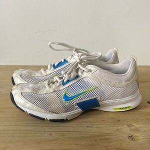 Nike Zoom Trainer Essential White/blue Running Shoes Size 8.5